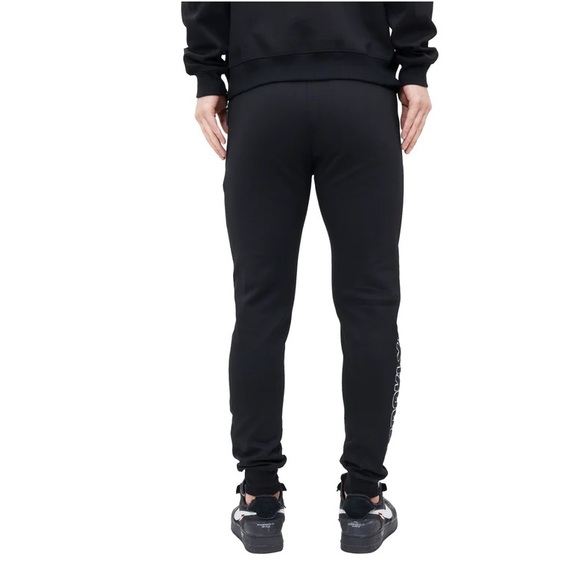 Pro Standard NBA Brooklyn Nets Logo Blended Joggers Men's Pants BBN451535-BLK - Picture 4 of 4